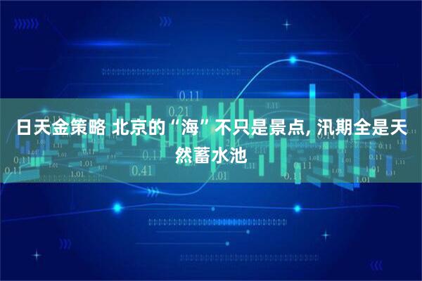 日天金策略 北京的“海”不只是景点, 汛期全是天然蓄水池